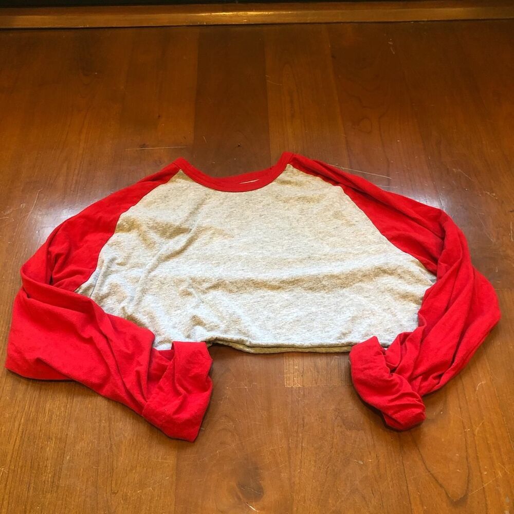 Old-navy Women's Red and Grey T-shirt